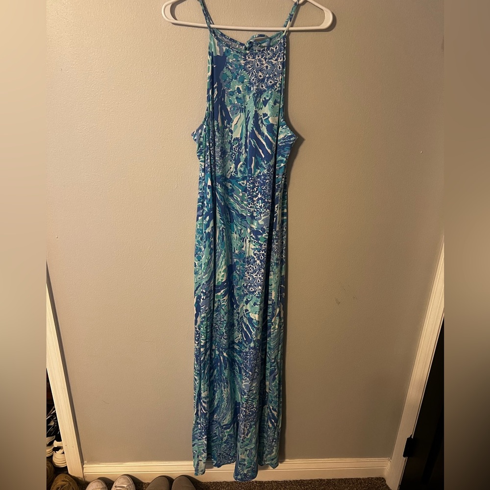 XL Blue Lilly Maxi Dress
